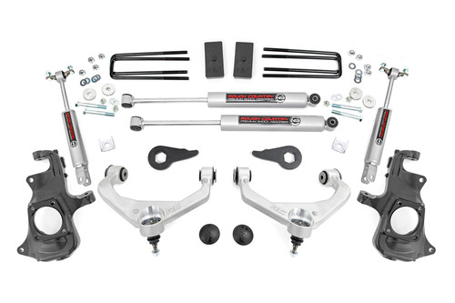 Rough Country 3.5 Inch Lift Kit - Knuckle - w/ Overloads - Chevy/GMC 2500HD/3500HD (11-19) - 97630