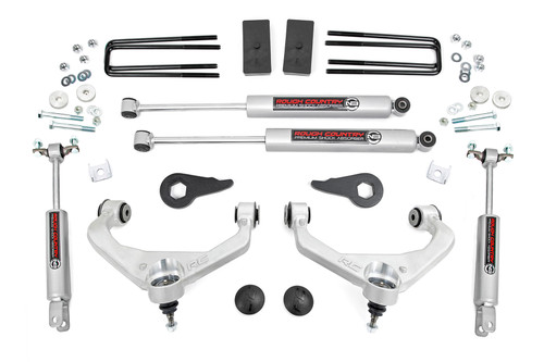 Rough Country 3.5 Inch Lift Kit - w/ Overloads - Chevy/GMC 2500HD/3500HD 2WD/4WD (11-19) - 97530