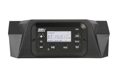 SSV Works Dash Mounting Panel for MRB3 Bluetooth Media Controller - Fits 17-25 CanAm Maverick X3