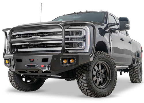 Warn Ascent HD Front Bumper w/ Full Grille Guard for 23-26 F-250/350/450/550 - 110630