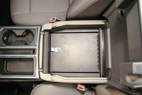 Tuffy Security Console Safe for 15-20 F-150, 17-22 F-250/350, 18-24 Expedition w/ Flow-Thru Console (Standard Key) - 317-01