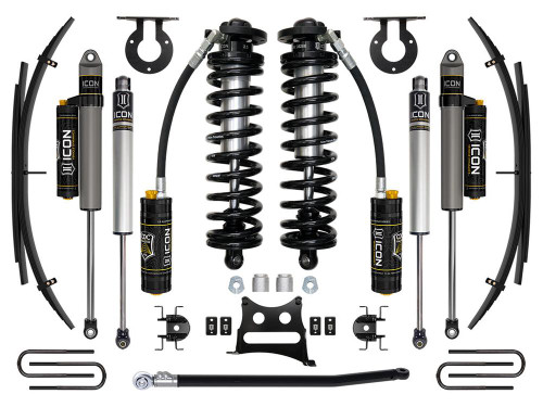 ICON, 2.5-3" Lift, Stage 4 Coilover System w/ Leaf Springs for 11-16 F-250/350 - K63194