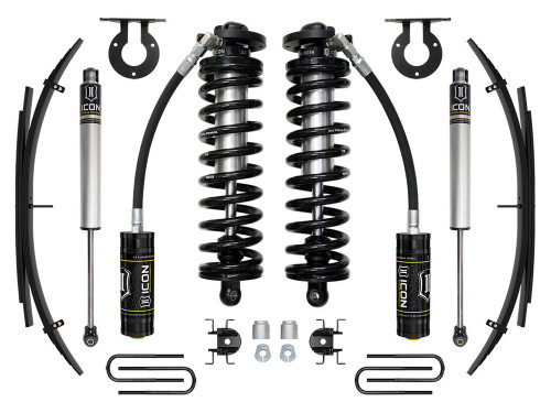 ICON 4wd, 2.5-3" Lift, Stage 1 Coilover System w/ Expansion Packs for 17-23 F-250/350 - K63141L