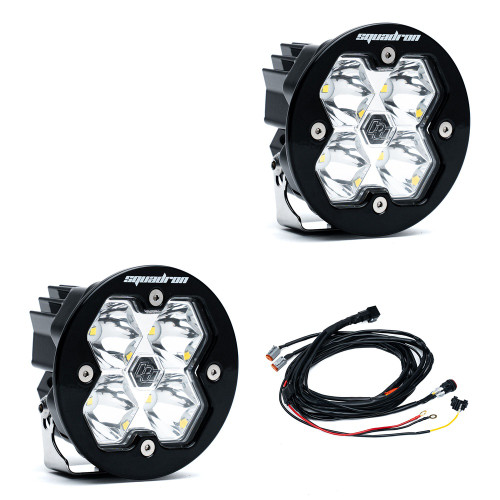 Baja Designs Squadron-R 2.0 Sport LED Light Pods, Spot (Pair) - 58-7801-2