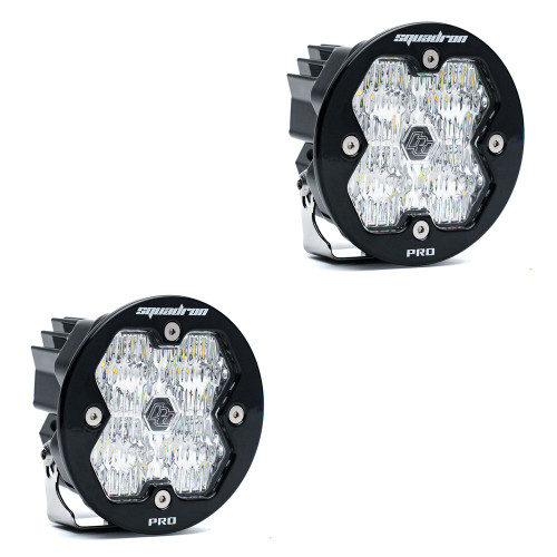 Baja Designs Squadron-R 2.0 Pro LED Light Pods, Wide Cornering (Pair), No Harness - 59-7805-2NH