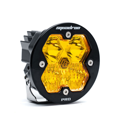 Baja Designs Squadron-R 2.0 Pro LED Light Pod, Driving/Combo (Baja Amber) - 59-0013-2