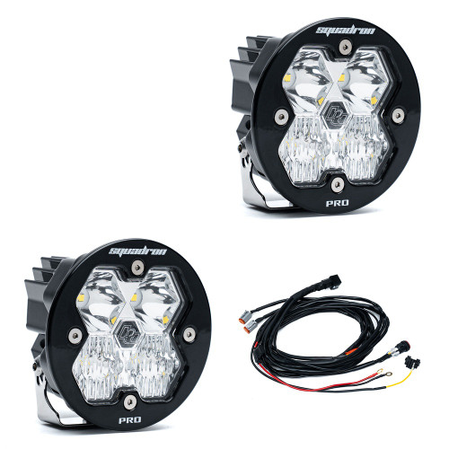 Baja Designs Squadron-R 2.0 Pro LED Light Pods, Driving/Combo (Pair) - 59-7803-2