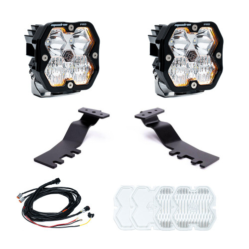 Baja Designs Squadron 2.0 Pro 2.0 A-Pillar Light Kit, Driving/Combo (Clear) for 24-26 Tacoma - 44-0008
