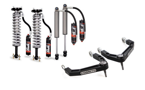 Cognito 3-Inch Elite Billet UCA Leveling Kit with Fox 2.5 Elite Performance Series Shocks for 19-25 Silverado/Sierra 1500 2WD/4WD - 210-P1395