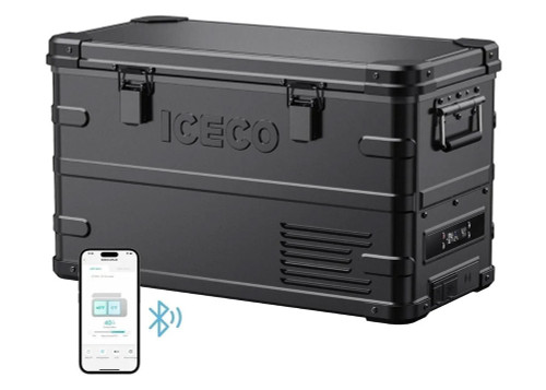 ICECO 37QT APL35 Dual Zone Aluminum Fridge | Black