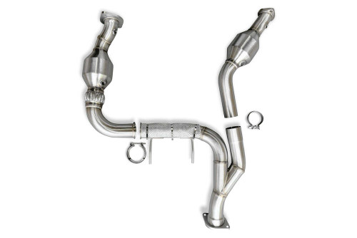 CVF Stainless Steel Catted Downpipes for 24-25 F-150 3.5L EcoBoost - FF352425CDP-1