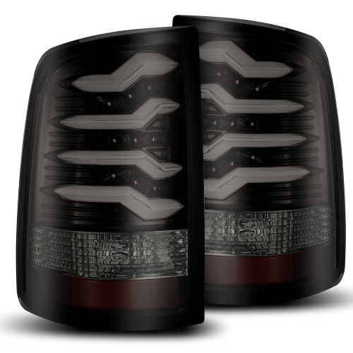AlphaRex PRO-Series LED Tail Lights (Jet Black) for 09-18 RAM 1500, 10-18 RAM 2500/3500, 19-24 RAM 1500 Classic - 640010