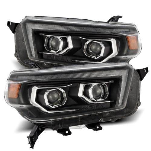 AlphaRex LUXX-Series LED Projector Headlights (Alpha-Black) for 10-13 4Runner - 880757