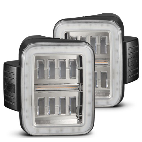 AlphaRex NOVA-Series Prismatic LED Tail Lights (Chrome) for 19-26 Gladiator JT - 602060