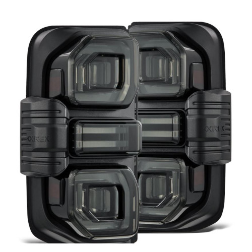 AlphaRex NOVA-Series Prismatic LED Tail Lights (Black Smoke) for 21-26 Bronco - 659020