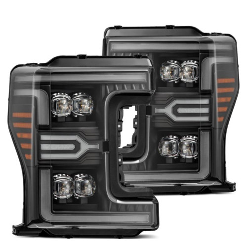 AlphaRex MK II NOVA-Series LED Projector Headlights (Black) for 17-19 F-250/350/450/550 Super Duty - 880325