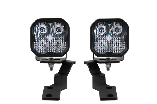 Diode Dynamics SS3 LED Ditch Light Kit for 16-21 Toyota Tacoma, Sport White Combo-DD6372