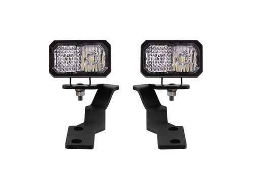 Diode Dynamics Stage Series 2in LED Ditch Light Kit for 16-21 Toyota Tacoma, Pro White Combo-DD6378