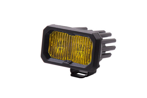 Diode Dynamics Stage Series 2 Inch LED Pod, Sport Yellow Fog Standard Amber Backlight Each-DD6386S