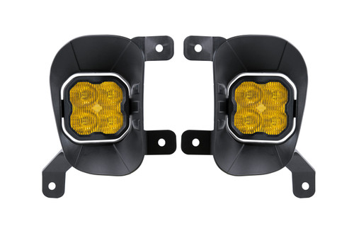 Diode Dynamics SS3 Ram Vertical LED Fog Light Kit Sport Yellow SAE Fog-DD6673