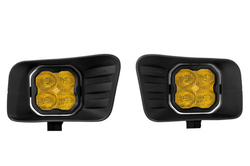 Diode Dynamics SS3 Ram Horizontal LED Fog Light Kit Pro Yellow SAE Fog-DD6683