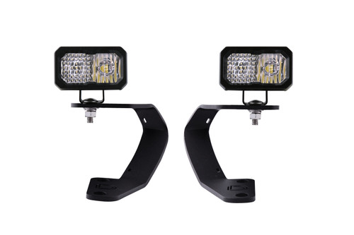 Stage Series 2in LED Ditch Light Kit for 10-21 Toyota 4Runner Sport White Combo Diode Dynamics