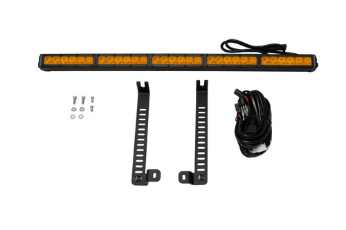 SS30 Single Stealth Lightbar Kit for 2014-2019 Toyota 4Runner Amber Driving Diode Dynamics