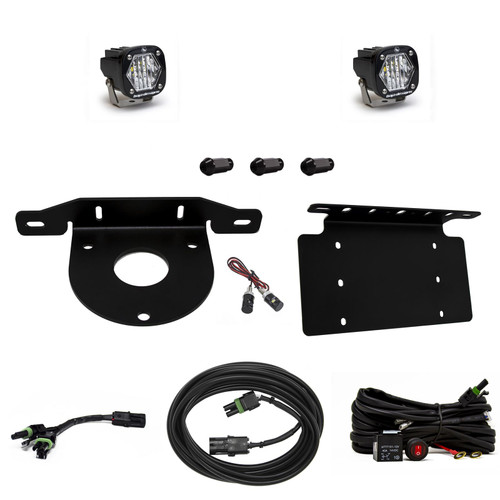 Baja Designs Bronco Dual S1 w/C Reverse Kit w/ Lic Plate - 447765