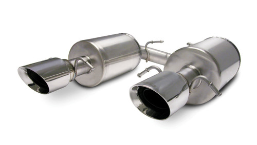 Corsa Performance 2.5in. Axle-Back Touring Dual Exhaust 4.0in. Polished Tips 05-07 Cadillac STS 4.6L - 14157