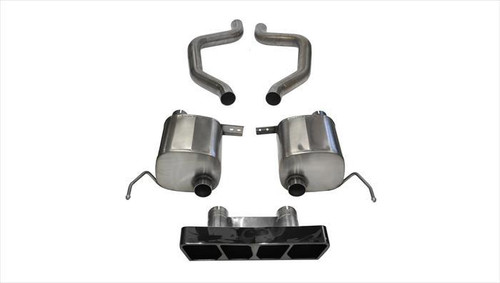 Corsa Performance 2.75in. Axle-Back Dual Rear Exit with Polygon in.Tail Lightin. Black PVD Pro-Series Tips - 14767BLK
