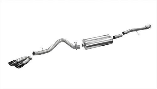 Corsa Performance 3.5in. Cat-Back Sport Single Side Exit Exhaust 4.5in. Black Tips 14-Present Silverado/Sierra 1500 6.2L V8 - 14866BLK