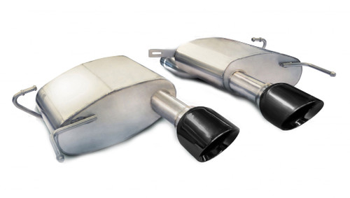 Corsa Performance 2.5in. Axle-Back Sport Dual Exhaust 4.5in. Black Tips 11-15 Cadillac CTS-V Coupe 6.2L V8 - 14942BLK