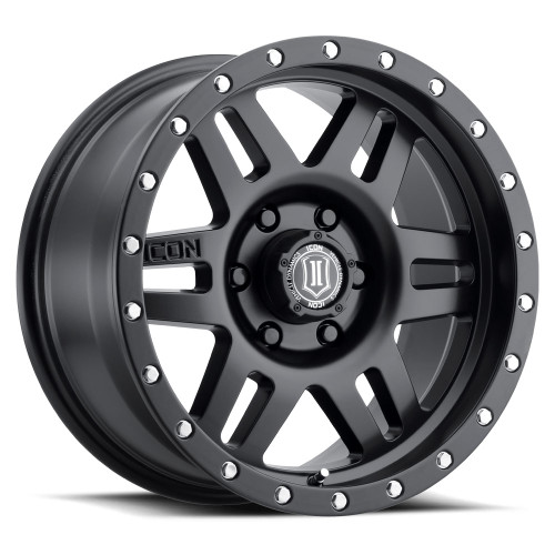 ICON Alloys Six Speed Black - 17x8.5 | 6x5.5 | 25 ET | 5.75" BS - 1417858357SB