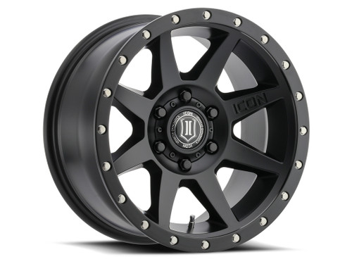 ICON Alloys Rebound Black - 18x9 | 5x5 | -12 ET | 4.5" BS - 1818907345SB