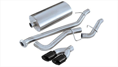 Corsa Performance 3.0in. Cat-Back Sport Single Side Exhaust 4.0in. Black Tips 99-06 Silverado/Sierra 4.8L/5.3L V8 - 14261BLK