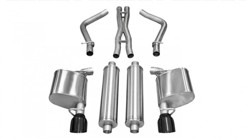 Corsa Performance 2.5in. Cat-Back Xtreme Dual Rear Exhaust 4.5in. Black Tips 11-14 Chrysler 300 5.7L V8 - 14537BLK