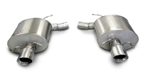 Corsa Performance 2.5in. Axle-Back Touring Dual Exhaust 4.0in. Polished Tips 09-14 Cadillac CTS-V Sedan 6.2L V8 - 14940