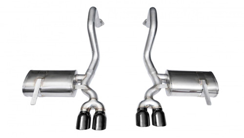 Corsa Performance 2.5in. Axle-Back Xtreme Dual Exhaust w/ Polished 3.5in. Tips 97-04 Corvette/Z06 5.7L - 14132BLK