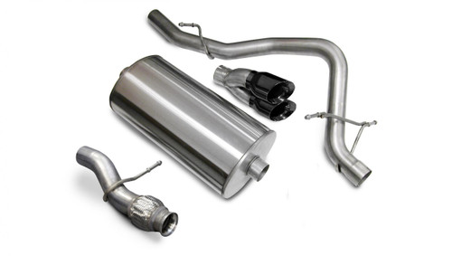 Corsa Performance 3.0in. Cat-Back Sport Single Rear Exit Exhaust 4.0in. Black Tips 09-14 Chevy Tahoe/GMC Yukon 5.3L V8 - 14912BLK