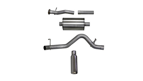 Corsa Performance 3.0in. Cat-Back Sport Single Side Exit Exhaust 4.0in. Slash Cut Polished Tip 15-16 Chevy Colorado/GMC Canyon 3.6L V6 - 24744