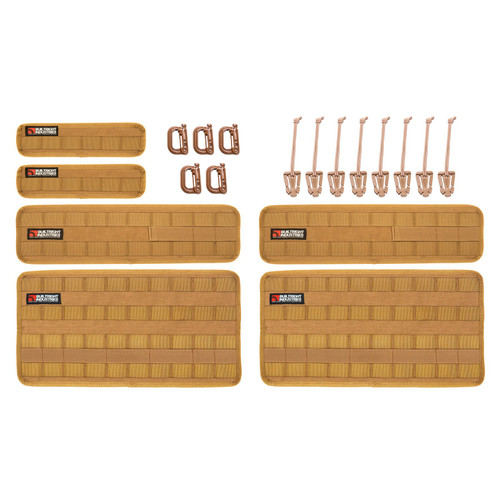 BuiltRight Velcro Tech Panel - 6pc+ Kit (Coyote Tan) - 105022