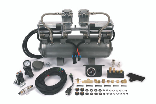 Viair 150 PSI High Speed 2 On 2's (Universal) Two 400C's On 2.0 Gal. Tank, No Crossmember Bracket - 30016