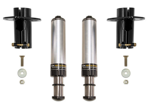 ICON Front, 2.0 Hydraulic Bump Stop Kit for 20-23 Gladiator, 18-23 Jeep JL, 07-18 Jeep JK - 22042