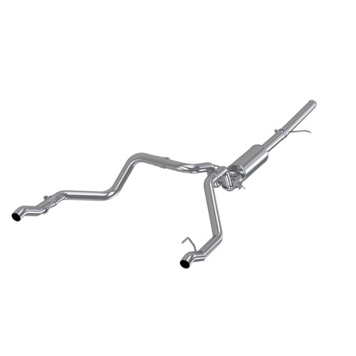 MBRP 2.5 Inch Cat Back Exhaust System For 19-23 Silverado/Sierra 1500 5.3L and 22 Silverado LTD/ Sierra Limited 5.3L Dual Rear T409 Stainless Steel - S5085409