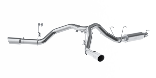 MBRP 4 Inch Cat Back Exhaust System For 14-22 RAM 2500 6.4L Dual Split Side Exit T409 Stainless Steel - S5151409