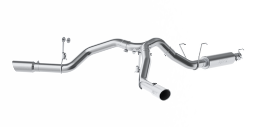 MBRP 4 Inch Cat Back Exhaust System For 14-22 RAM 2500 6.4L Dual Split Side Exit Aluminized Steel - S5151AL