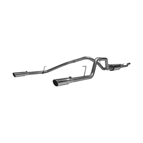 MBRP Cat Back Exhaust System Dual Split Rear T409 Stainless Steel For 04-15 Nissan Titan 5.6L - S5402409