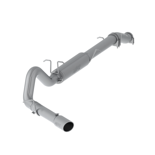 MBRP 4 Inch Cat Back Exhaust System Single Side Stock Cat Exit T409 Stainless Steel For 03-07 Ford F-250/350 6.0L Extended Cab/Crew Cab - S6208409