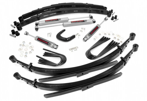 Rough Country 4 Inch Suspension Lift System 88-91 3/4-Ton Suburban 4WD 52 Inch Rear Springs - 250-88-9230