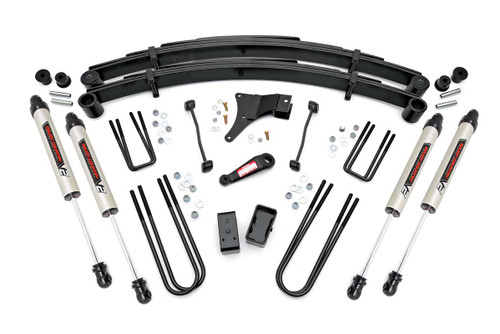 Rough Country 4 Inch Suspension Lift Kit V2 Monotube Shocks 99 Ford F-250/F-350 Super Duty - 49470